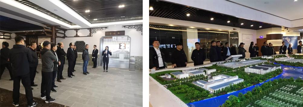 文化中心负责人娄巧灵女士及安防产业市场部总监姚登仁先生陪同接待